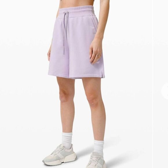 Lululemon All Yours High Rise Short *7" Lavender Dew Size 6 - Picture 2 of 12